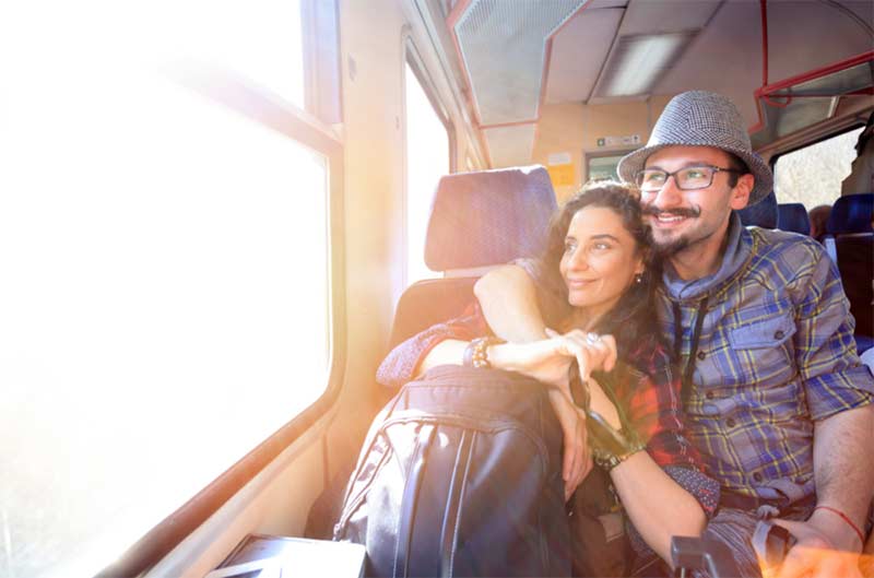 sightseeing on travel train tour